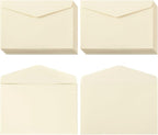 120 Pack Kraft Mini Envelopes Small Envelopes Self-Adhesive Tiny Pockets for Business Cards Christmas Holiday Small Gift Cards Invitations Cards(4.13"×2.76") (Cream Color)