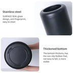 Black Metal Trash can,10L/2.6GAL,Open Top Wastebasket Bin,Garbage Can for Bathroom,Living Room,Office,Kitchen,Bedroom,Hotel (Black)