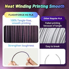 FLASHFORGE Chameleon Gradient Rapid PLA Filament Burnt Titanium & Abyssal Rede, High Flow Speedy Filament 1.75mm Max 500mm/s Fast Printing, Displays Shimmering Effects from Various Angles and Light