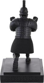 Roman Praetorian Warrior Knight Pen Holder Desk Ornament Resin Pencil Holder Desk Accessories and Organizer For Office with a Letter Opener (Black)