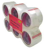 iMBAPrice 3-Inches Clear Packaging Tape, 6 Roll of 110 Yards (24 x 330 Feet) Long 3" Wide Shipping Tape for Box Office Moving Packaging Shipping