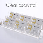 SANRUI Acrylic Business Card Display Holder for Desk, Clear Multiple Desktop Business Card Stand Organizer Storage, for Exhibition, Home , Office ,2 Tier 6 Pocket , 360 Card Capacity