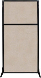 Versare Office Workstation Screen | Portable Wall Divider | Modern Cubicle | Freestanding Privacy Screen | Flexible Work Space | 1 Panel | 33" Wide x 70" Tall Beige SoundSorb Panels