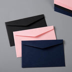 120 Pack Mini Envelopes Small Envelopes Self-Adhesive Kraft Paper Tiny Pockets for Business Cards Christmas Holiday Small Gift Cards Invitations Cards(4.13"×2.76") (Black)