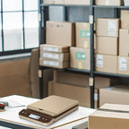 QP Digital Shipping Postal Scale, 86lb/0.1oz Accuracy Postage Scale with Hold/Tare Function, LCD Display, Flip-up Holder Package Scale, UPS Postal Scale for Packages, Battery & Tape Measure Included