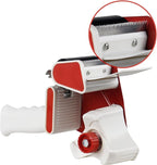 BOMEI PACK Heavy Duty Packaging Tape Dispenser, 2 Inch Tape Gun with Clear Tape, 1 Dispenser + 2 Rolls