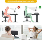 gianotter Desk Organizers and Accessories, Monitor Stand with Drawer and 2 Pen Holder, Desktop Organizer Suitable for Offices and Dormitories (Gold)