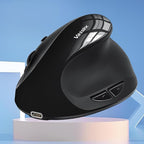 Vassink Ergonomic Mouse, Vertical Wireless Mouse,Mini Mouse Rechargeable 2.4G Optical Carpal Tunnel Mice: 800/1200 / 1600 DPI, 6 Buttons, for Laptop, PC, Computer, Desktop, Notebook etc