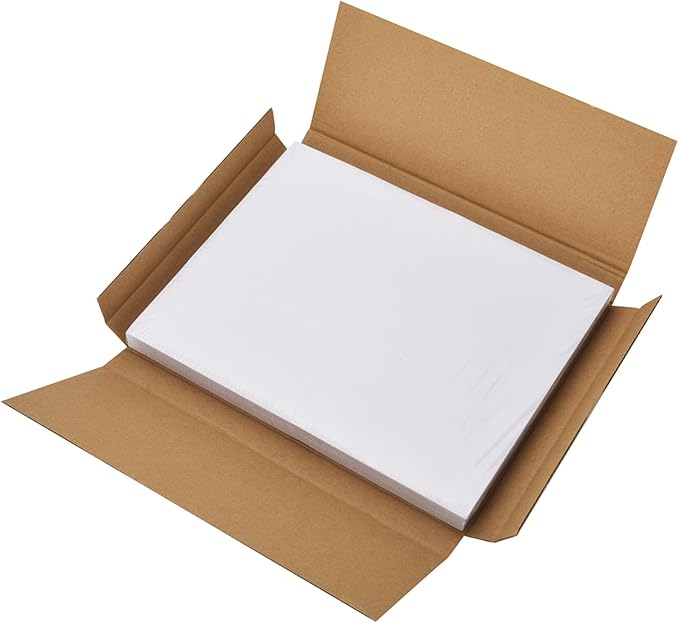 Coopaty Half Sheet Shipping Labels 8.5" x 5.5" Sticker Labels for Laser & Ink Jet Printers, 2 Per Page Self Adhesive Mailing Labels for Packages (20000 Labels)