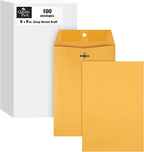 Quality Park Clasp Envelopes 100-Pack and Dab-N-Seal Envelope Moistener 4-Pack
