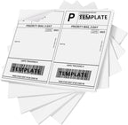 Coopaty Half Sheet Shipping Labels for Laser and Inkjet Printers 8.5 x 5.5 Mailing Address Labels, Permanent Adhesive (2000 Sheets, 4000 Labels)
