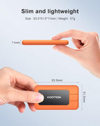 KOOTION 512GB Portable SSD USB 3.2 External SSD USB-C Up to 2000MB/s USB 3.2 Gen 2x2 Portable Solid State Drive with Protective Case Shockproof Type-C External Solid State Drive, Orange