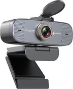 Angetube 1080P HD Webcam with Privacy Shutter Dual Noise-Cancelling Mic PC Camera Webcams, Wide 90° View, USB Plug & Play for Video Conferencing, Streaming, Zoom/Skype/YouTube for PC/Desktop/Laptop