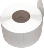 Compulabel 620460 Thermal Transfer Shipping Labels, 4 inch x 2 inch, White, Permanent Adhesive, Perforations Between Labels, 2900 Per Roll, 4 Rolls