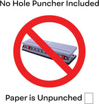 Blank 7 x 9.25 Inch Paper, 120 GSM, 400 Sheets, DIY Template Printing in Happy Planners, Classic Size Unpunched, Loose Leaf, White, Discbound 9 Disc Planner Refill