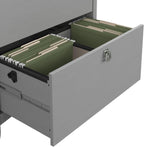 Bush Furniture Salinas 2 Drawer Lateral File Cabinet in Cape Cod Gray, Home Office Storage Solution, Organizer with Drawers for Workspace, Filing Unit