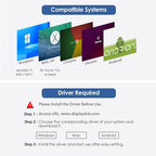 WAVLINK USB C Docking Station Dual Monitor, 2K HDMI, 1080P VGA, 5 Gbps USB 3.0, SD/TF Card Reader, 1Gbps Ethernet Port for Laptop Windows MacOS