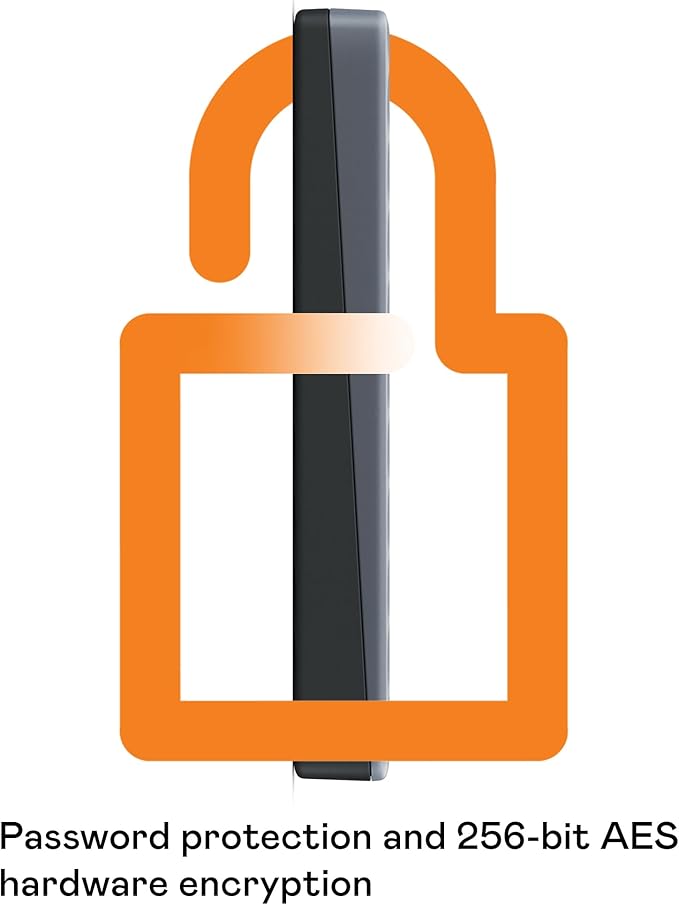 WD 2TB My Passport Portable Hard Drive, Works with USB-C and USB-A, Windows PC, Mac, Chromebook, Gaming Consoles, and Mobile Devices, Backup Software and Password Protection - WDBWML0020BGY-WESN