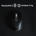 TMICE TKM01A Wireless Bluetooth Mouse Shots Controller Dual Mode (Bluetooth 5.0/ Wireless 2.4GHz) TikTok Controller and Mouse for iPhone, iPad, iOS, Android, Windows Black