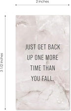 Canopy Street Marble Quartz Daily Gratitude Cards / 50 Motivational Kindness Cards / 25 Inspirational Quote Card Designs / 2.5” x 3” Uplifting Business Cards