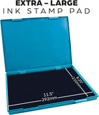 MaxMark Extra Large Crimson Red Ink Stamp Pad - 8.25" x 11.5" - Industrial Felt Pad - Crimson Red Color