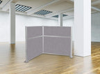 Versare Hush Panel Cubicle Kit | Workstation Partition Walls | Sound Dampening Cubicle Walls | Partitions for Desks