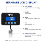 Digital Shipping Postal Scale 660lb/1oz Accuracy! Heavy Duty Postage Scale Extra-Large Capacity Stainless Industrial Scale for Small Business, Warehouse, Home, Battery&Charging Cable Included