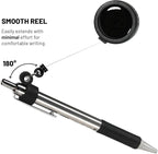 EZ Pen 2 Pcs Retractable Pen Reel with Stealth Grip Design and Non-Stop Action