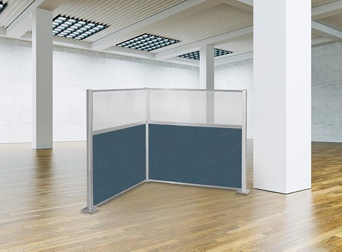 Versare Hush Panel Cubicle Kit | Workstation Partition Walls | Sound Dampening Cubicle Walls | Partitions for Desks