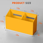 BEYGORM Magnetic Dry Erase Marker Holder for Whiteboard,Non-slip Acrylic Magnet Pen Holder for Fridge Refrigerator,Locker Organizer for Work,Locker Accessories,Pencil Cup for Desk(Orange)