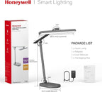 Honeywell Desk Lamp for Home Office, H4 Sunturalux™ Eye-Caring LED Desk Light, 700LM Dimmable Desk Lamp with Timer, Adjustable Desk Reading Light, Touch Auto Dimming Table Lamp for Study, Bedroom