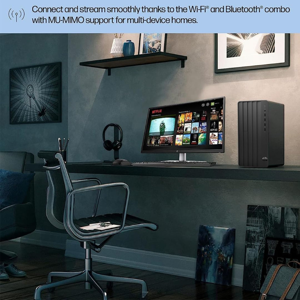 HP Pro Tower 290 G9 Business Desktop, 12th Gen Intel 4-Core Processor (Beats Core i7-9700), 16GB RAM, 256GB PCIe SSD + 1TB HDD, 2-Monitor Support 4K, DVD-RW, HDMI, VGA, Wi-Fi, Windows 11 Pro, Black