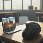 Vassink Ergonomic Mouse, Vertical Wireless Mouse,Mini Mouse Rechargeable 2.4G Optical Carpal Tunnel Mice: 800/1200 / 1600 DPI, 6 Buttons, for Laptop, PC, Computer, Desktop, Notebook etc