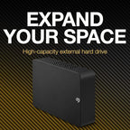 Seagate Expansion 28TB External Hard Drive HDD - USB 3.0, with Rescue Data Recovery Services (STKP28000400)