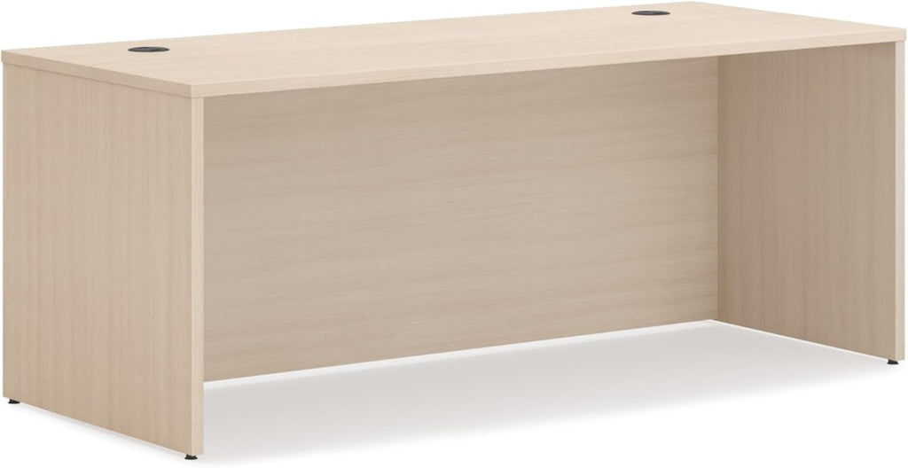 HON MOD Executive Desk 72-Inch Large Computer Desk Shell, Thick Wooden Laminate, Modern Table with Cord Management, 72" W x 30" D x 29" H, Desert Oak