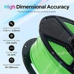FLASHFORGE Rapid PLA Filament 1.75mm, High Flow Speedy 3D Printer Filament, Experience Exceptional Performance with 500mm/s High-Speed Printing, Neatly Wound & Top-Notch Filament (Light Green)