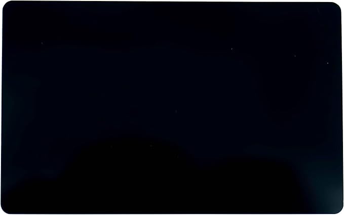 RXBC2011 100pcs Blank Metal Business Cards Laser Engraving Aluminum (black 100 pcs)