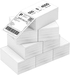 8 Stacks 4" x 6" Fanfold Direct Thermal Labels, 4000 Labels (500/Stack), Compatible with Zebra, Rollo, MUNBYN, NELKO Printers