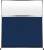 Versare Hush Screen Portable Room Divider | Workstation Wall Divider | Freestanding Privacy Hush Panels | Frosted Windows | Fabric Office Divider Screen | Great for Room Separation