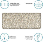 GelPro Designer Comfort Cushioned Anti-Fatigue Standing Kitchen Floor Mat, Padded Stain-Resistant, Waterproof, Non-Slip Comfort Padded Desk/Office Mat - Orchard Almond Kitchen Mat 20x48