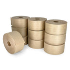 IDL Packaging 2.83" x 450 feet Reinforced Water-Activated Kraft Gummed Tape 30lb Thickness (Pack of 10) - Secure Paper Packing Tape for Secure Carton Sealing - Heavy-Duty for All Conditions, Brown