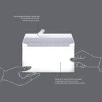 Amazon Basics Quality #6 3/4 Security-Tinted Envelopes with Peel and Seal, 300-Pack, White