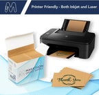 MOS A2 Invitation Envelopes – 4-3/8" X 5-3/4" Kraft Mailing Envelopes Self Seal (500 Count) – 120GSM/ 32LB Bond Heavy Duty – For Greeting Cards, Card Making, RSVP Cards, Wedding Invites