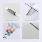 Quarterly Undated Planner - Goal Setting And Weekly Planner, Productivity Tools, Time-Management, Habit Tracker, Cream