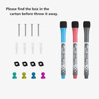 XBoard Magnetic Dry Erase Whiteboard 48 x 36 Inch, 4' x 3' Premium White Board for Wall with Marker Tray, Silver Aluminum Frame Presentation Board for Home Office Classroom