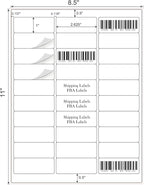 1" x 2-5/8" Address Labels 900 Labels Sticker Paper for Laser/Ink Jet Printer mailing Labels 8.5"×11" White 30 per Sheet
