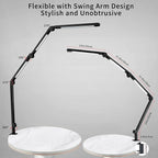 LED Desk Lamp with Clamp & Flexible Arm - 3 Light Sources, 4 Color Modes & 5 Brightness Levels, Eye-Caring Table Light with Memory Function