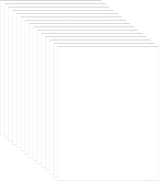 40 Sheets Bright White Cardstock 8.5 x 11 Printer Paper, 75lb Thick Craft Paper Card Stock for Wedding Invitations, Memus, DIY Making Cards, Business Cards, Menus, Birthday