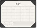 Jotsome Desk Calendar 2025-2026 with Desktop Mat, Academic Desk Pad Calendar From July 2025 to December 2026 14x10.5 inch, Desk Blotter Calendar for Home Office and School, Easy Planning, Black