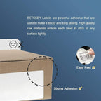 BETCKEY - 4" x 6" (102 mm x 152 mm) Shipping Labels Compatible with Zebra & Rollo Label Printer(not for dymo 4XL), Premium Adhesive & Perforated [6 Rolls, 1500 Labels]